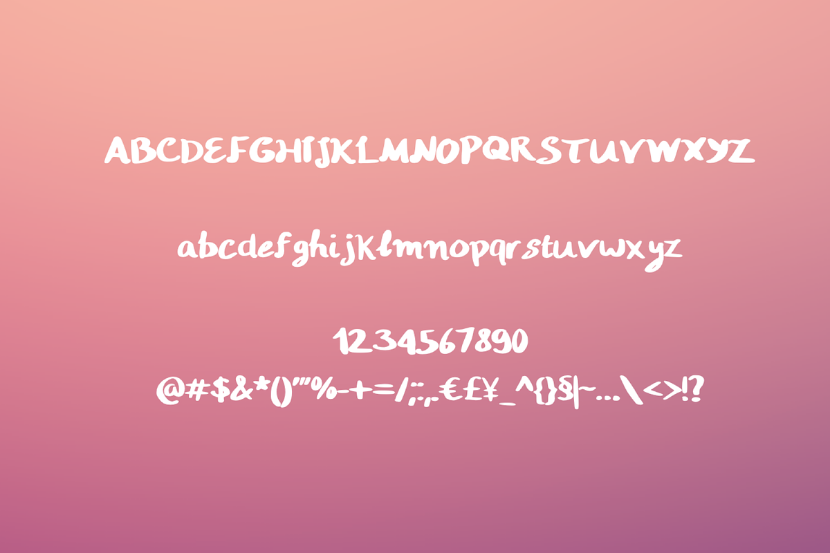 Nouria - Handwritten Script Font preview 3