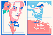 8 Spring Posters & Sale Banners, a Decorative Illustration by Alexander Baidin (Thumbnail 3 of 7)