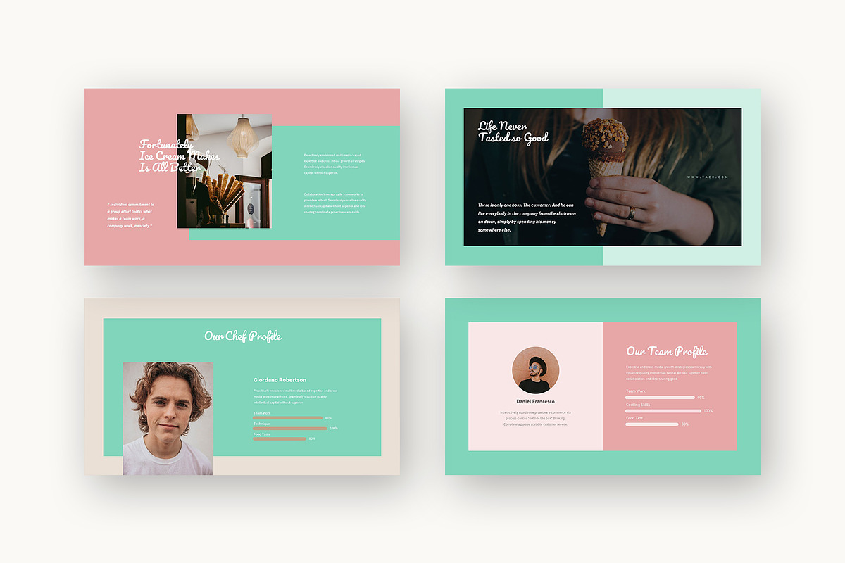 Taer : Dessert Shop Google Slides, a Presentation Template by Punkl Camp (Photo 4 of 16)