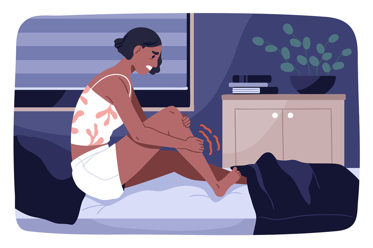 People have leg cramp at night set, a Healthcare Illustration by Good Studio (Photo 3 of 4)