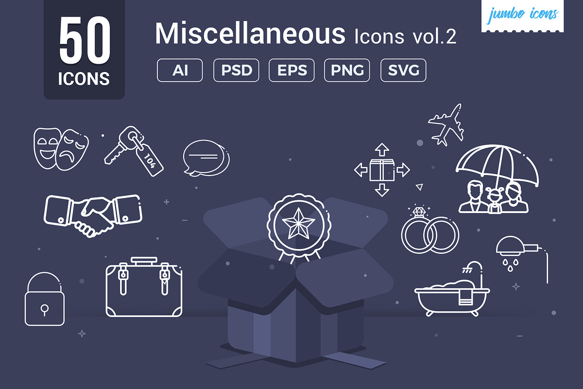 Miscellaneous Line Icons V2, an Outline Icon by Jumbo Icons (Photo 1 of 5)