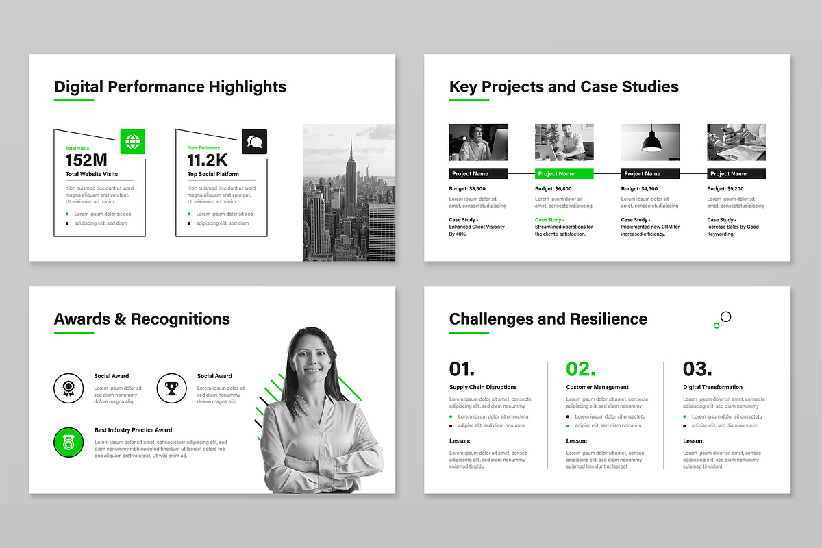 Year-End Review Presentation (PPT), a Presentation Template by Mighty-Slide (Photo 4 of 6)