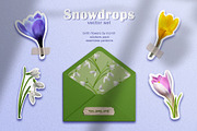 Snowdrops vector set, a Pattern Graphic by Sam2211 (Thumbnail 2 of 8)