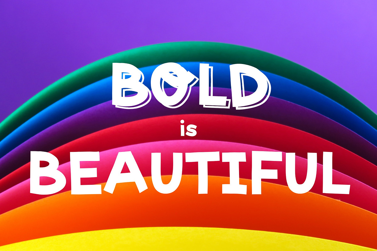Go Bold!, a Sans Serif Font by Jutta Schneider (Photo 4 of 7)