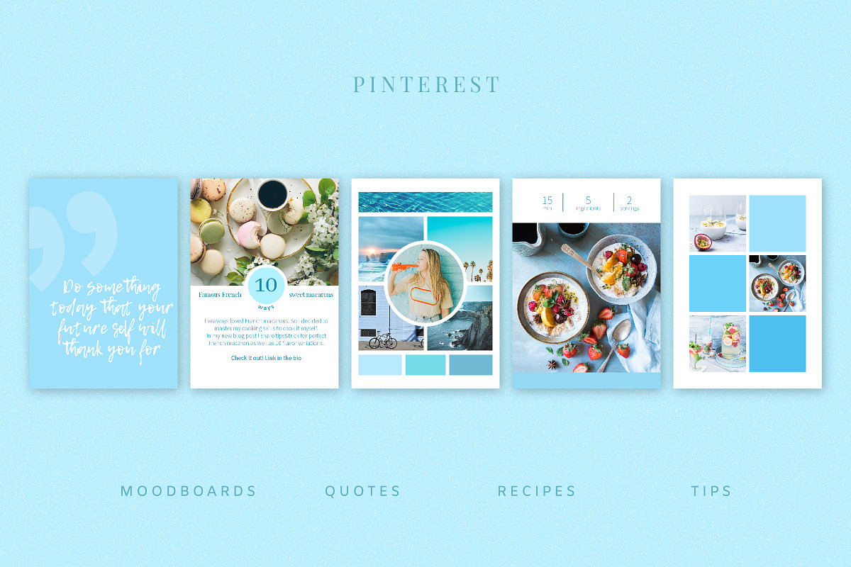 BLUE | Social Media Templates Pack, a Social Media Template by Nassiie (Photo 8 of 10)