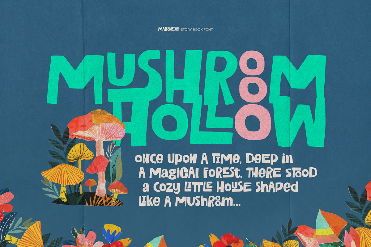 Maroonese - Story Book Font, a Sans Serif Font by ikiiko (Photo 3 of 7)