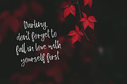 Ruby Hollow, a dry brush font, a Script Font by Rachel White Art (Thumbnail 6 of 8)
