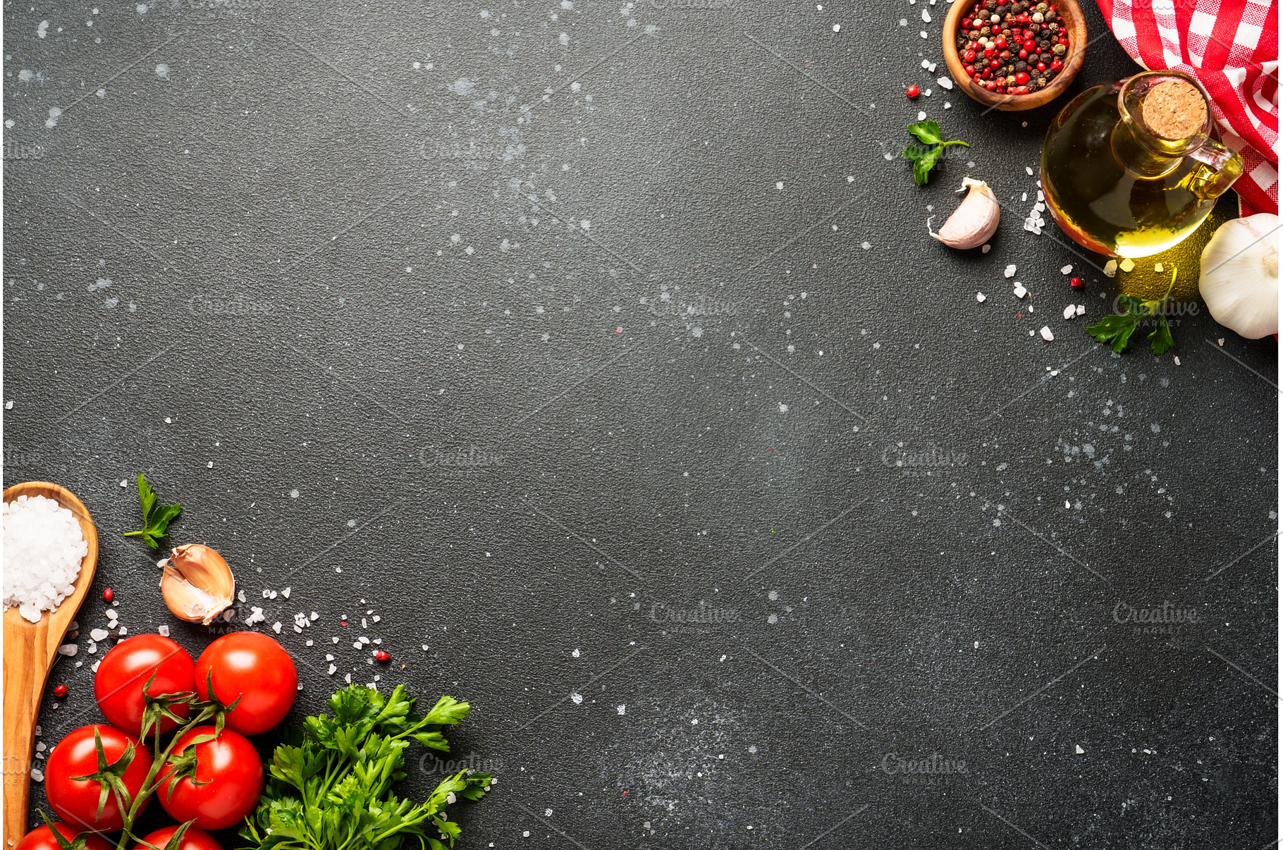 Food background with fresh, a Food & Drink Photo by Nadia-nb