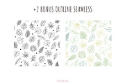Leaf Seamless Patterns, a Pattern Graphic by Palau (Thumbnail 7 of 9)