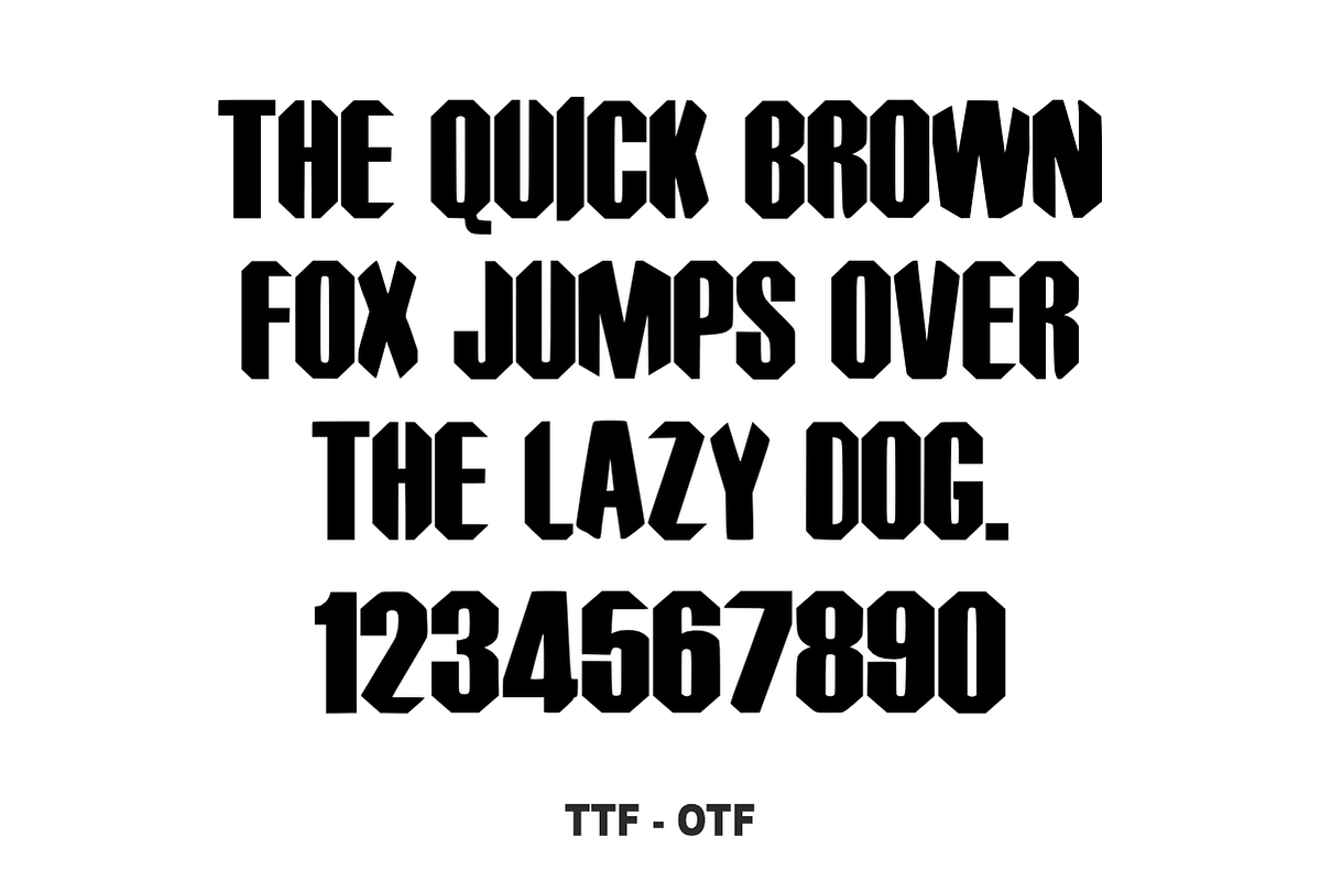Modern Graffiti- Strong Display Font, a Sans Serif Font by KiddoGlyphs Studio (Photo 4 of 5)
