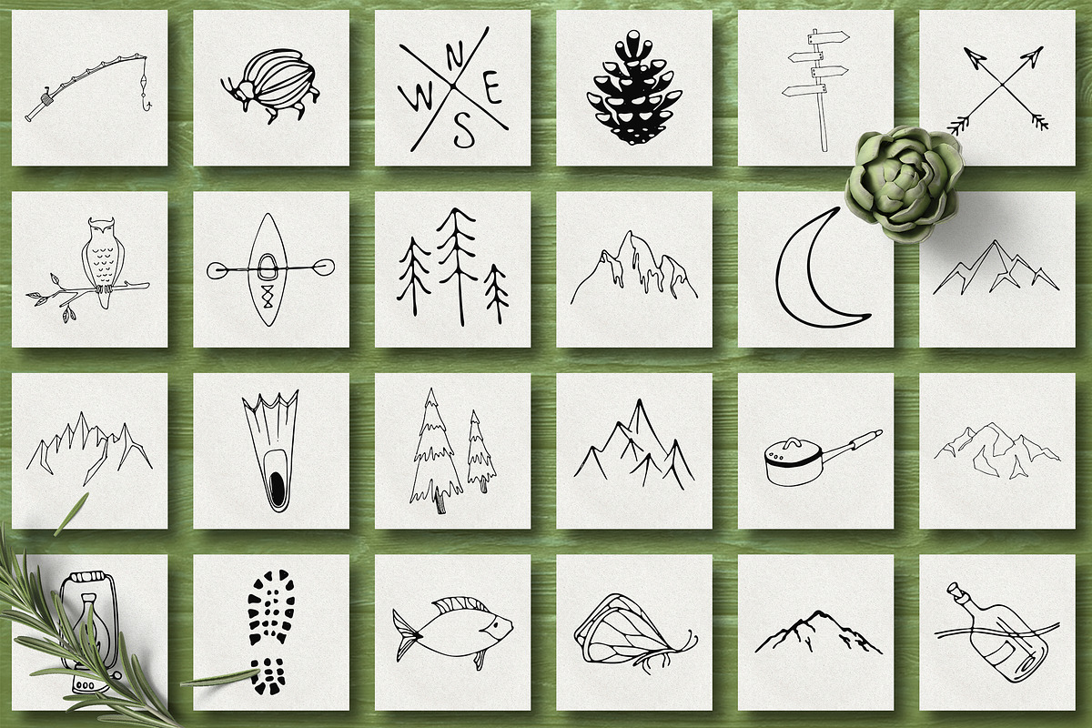 Hand Drawn Travel Collection, an Object Graphic by CARROTDESIGN (Photo 2 of 6)