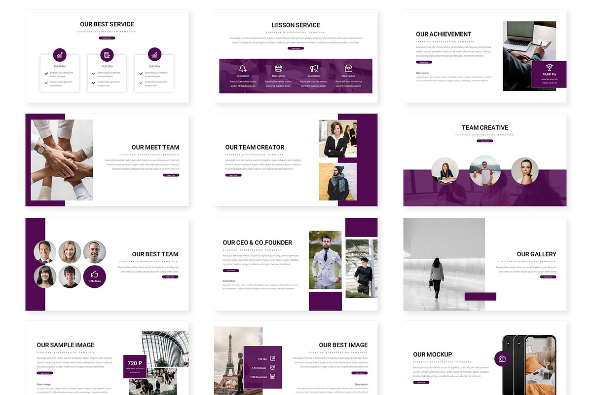Lesson - Powerpoint Template, a Presentation Template by AQR Studio