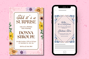 Surprise Birthday Party Invitations, a Templates & Theme by TemplateCastleStore (Thumbnail 6 of 9)