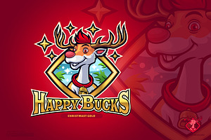 Christmas Buck Logo Template, a Branding & Logo Template by Kongstones_std
