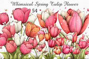 Whimsical Spring Tulip Flower Png, an Illustration by Craft Nest (Thumbnail 1 of 11)