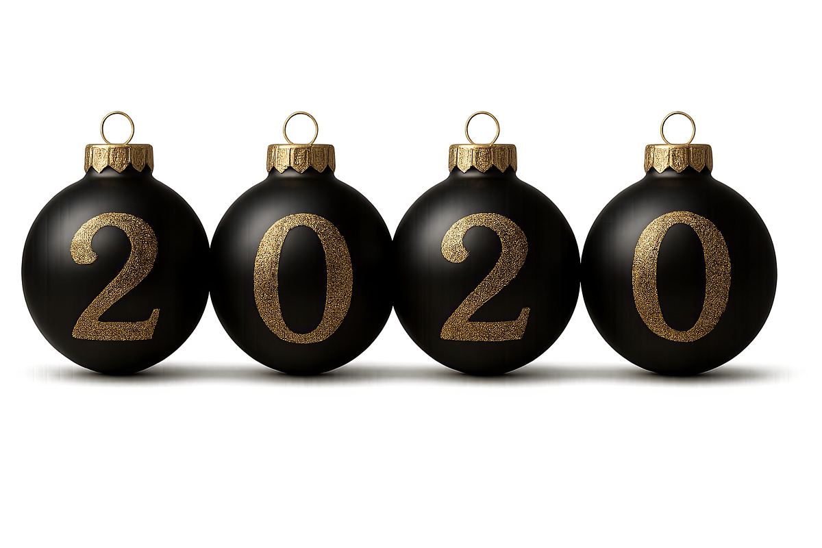 New year black ornaments with golden, an Illustration by Dvoevnore photos