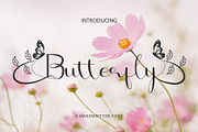 Butterfly - Script Font, a Script Font by Densu Creative (Thumbnail 1 of 7)
