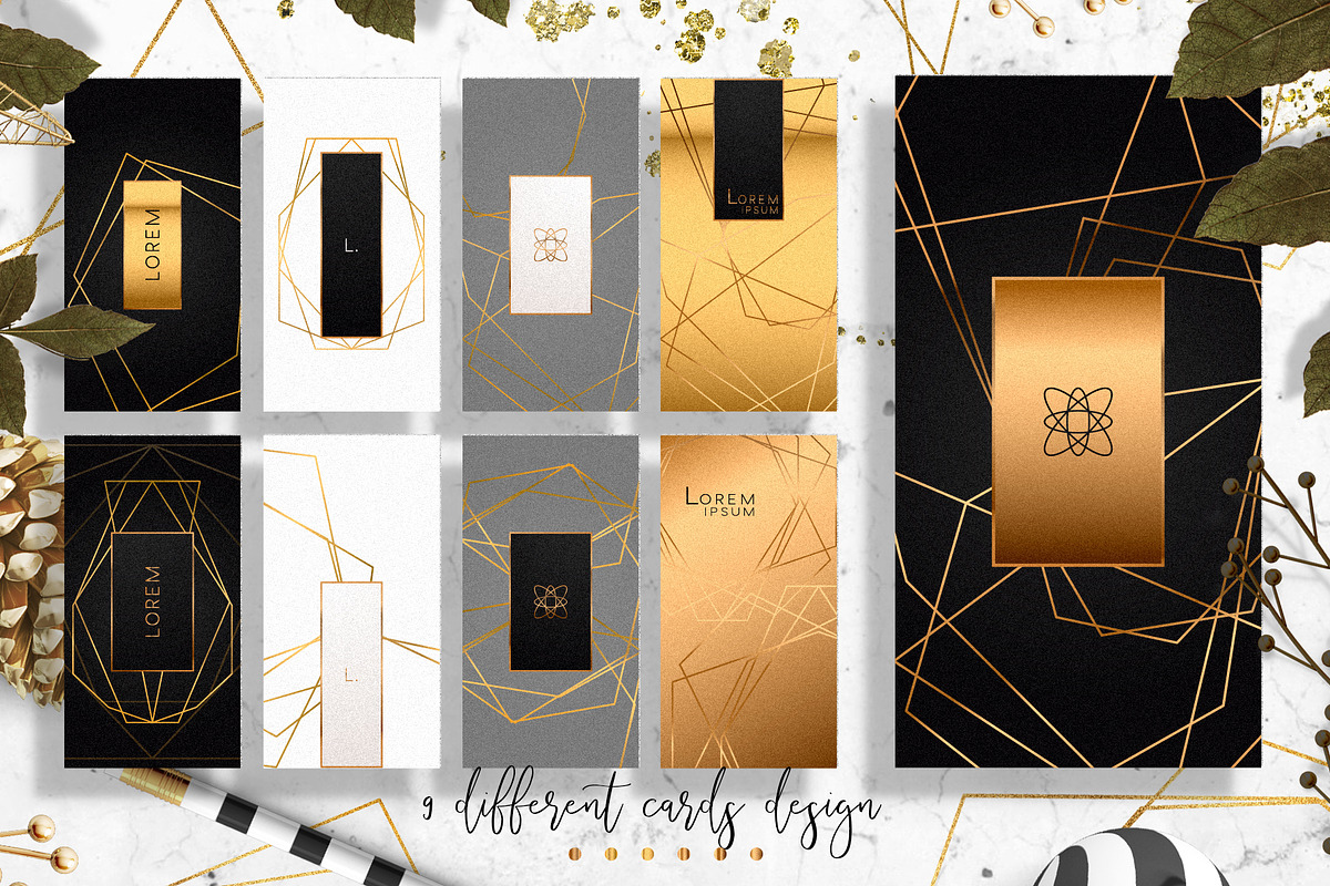 Gold Gems - trendy collection, a Decorative Illustration by Gluiki (Photo 11 of 15)