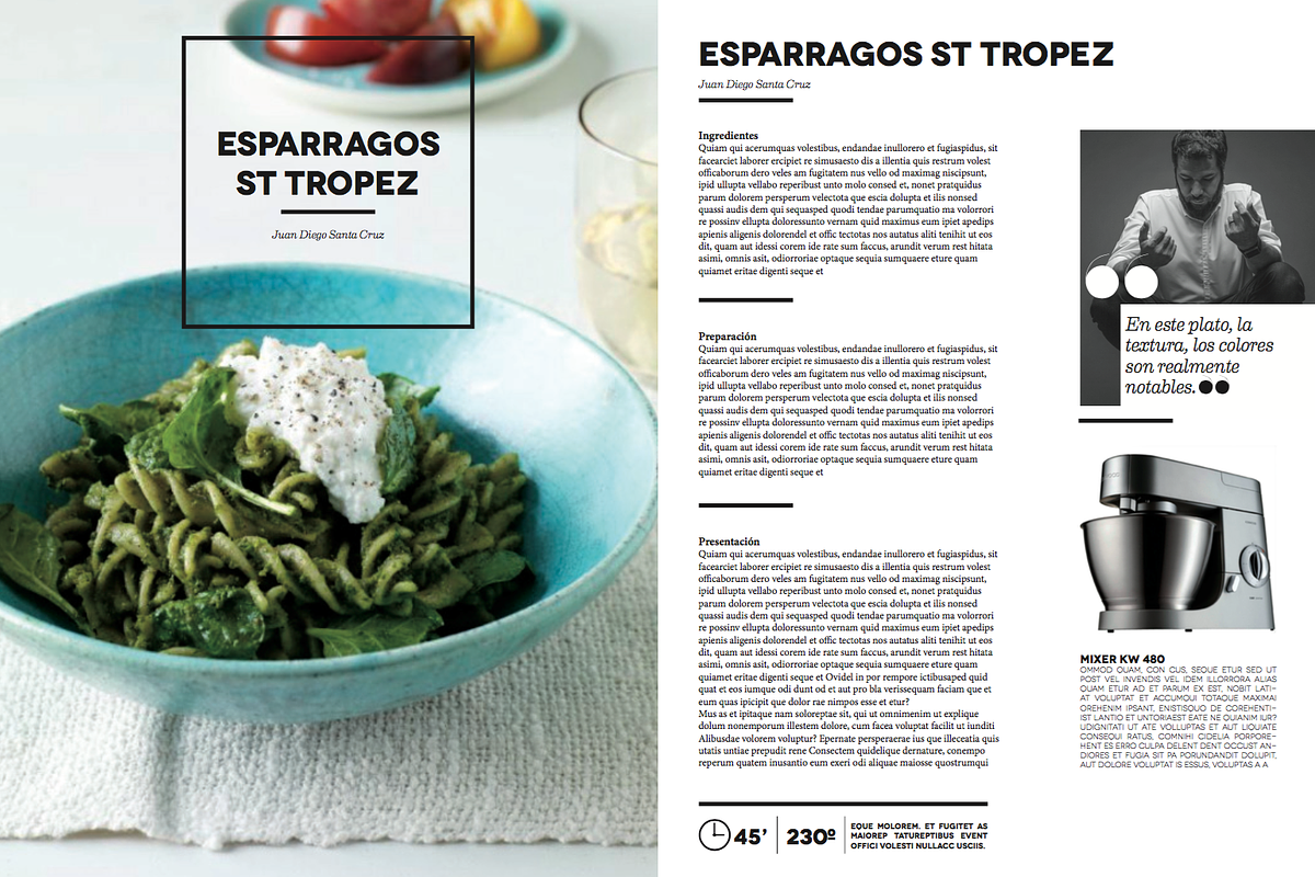 Indesign CookBook Template, a Brochure Template by Cristian Villegas Studio (Photo 6 of 6)