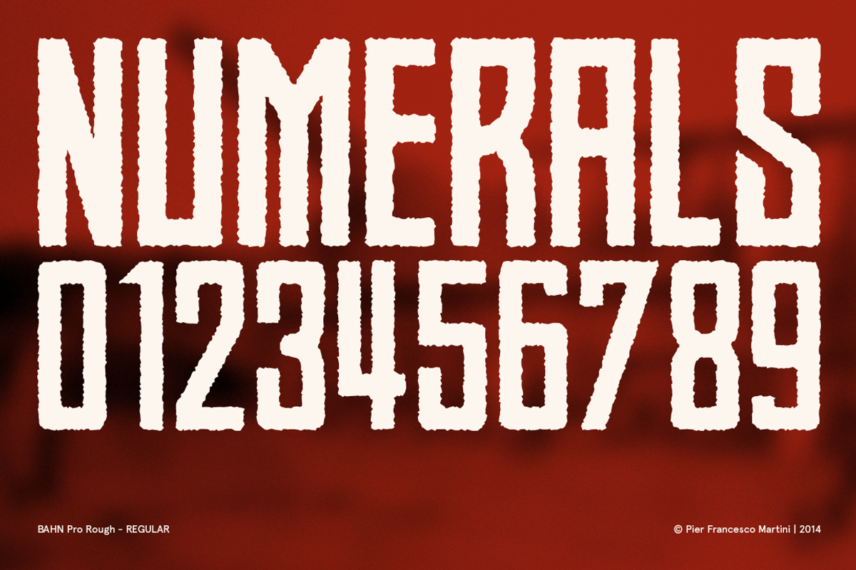 BAHN Pro Rough - REGULAR, a Sans Serif Font by MARTINI Type Designer (Photo 4 of 5)