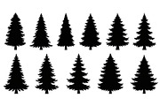 Woodland & Forest Tree Silhouettes B, an Illustration by jahid234 (Thumbnail 8 of 41)