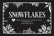 Snowflakes. 25 Illustrated Elements, an Object Graphic by Vicccky (Thumbnail 1 of 7)