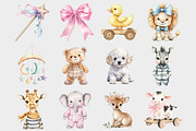 Watercolor Neutral Nursery Clipart, a Seasonal Illustration by Design Market (Thumbnail 2 of 5)