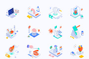 Medical Isometric Icons Set, a Duotone Icon by Vectors Market (Thumbnail 8 of 8)