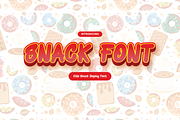 Snack Font – Kids Snack Display Font, a Sans Serif Font by Pinisi ART (Thumbnail 1 of 9)