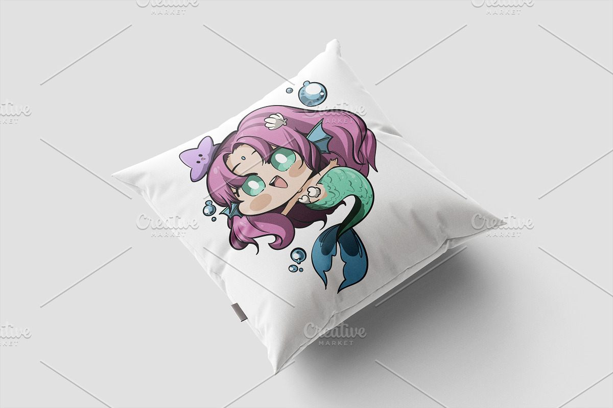 Chibi Halloween Mermaid Edition, an Illustration by vectstudio (Photo 3 of 3)