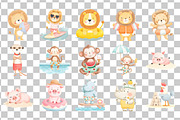 Cute Beach Animals PNG, a Seasonal Illustration by Nicolle's Colorful Art (Thumbnail 4 of 5)