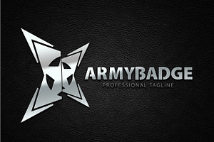 Army Badge - Military Soldier Logo