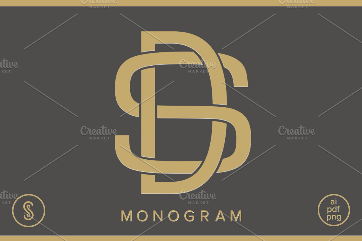 DS Monogram SD Monogram, an Illustration by Shuler Studio