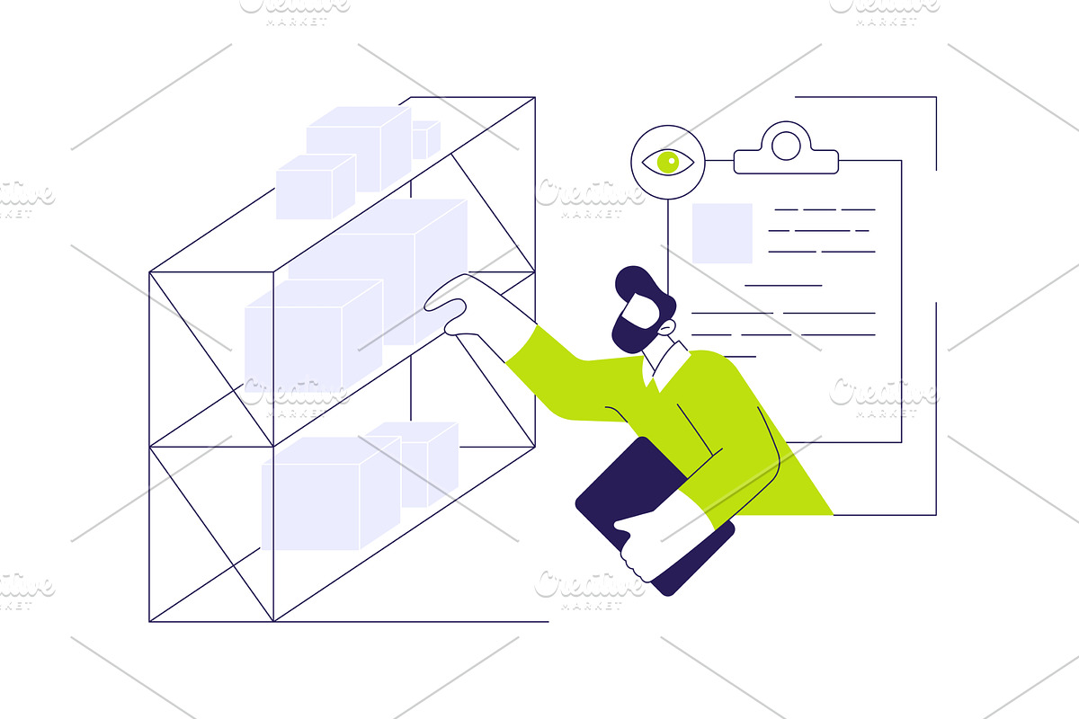 Procurement manager abstract concept, a Finance Illustration by Visual Generation
