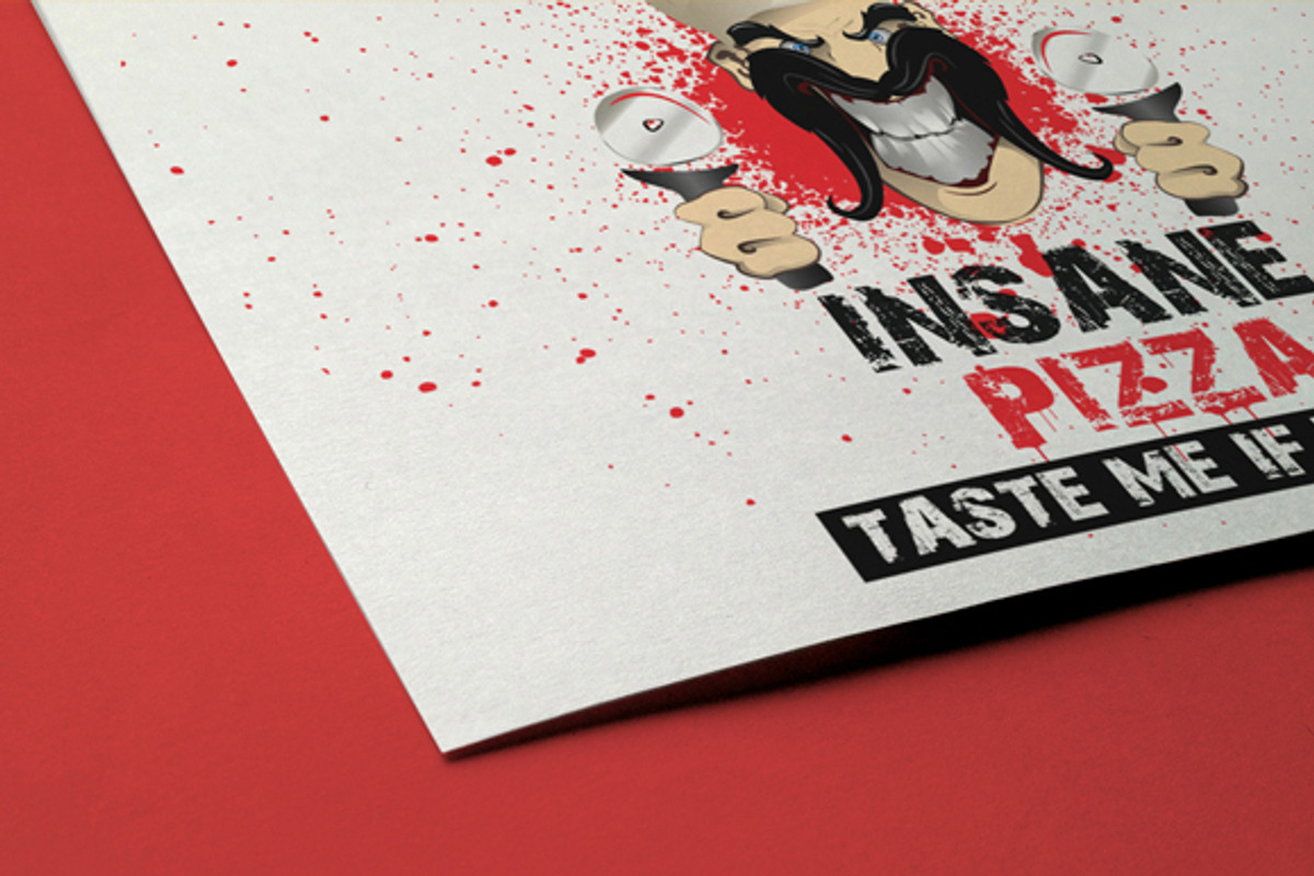 Insane Pizza, a Branding & Logo Template by LuisFaus (Photo 2 of 3)