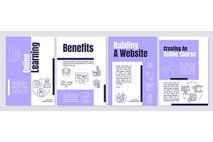 Online Learning Purple Brochure