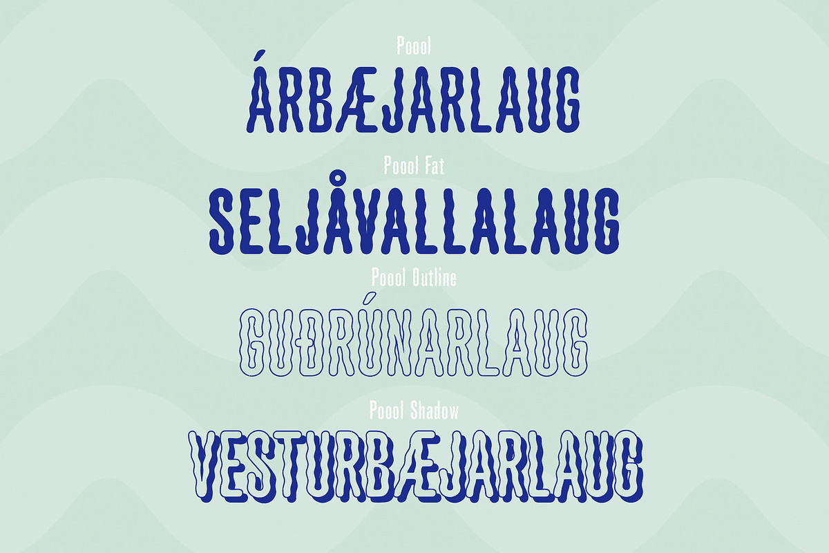 Poool | Wobbly font, a Sans Serif Font by Drawwwn (Photo 2 of 10)