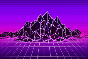 80s retro style background