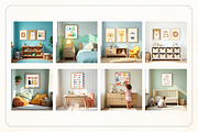 50 Kids Nursery Mockups for Canva, a Household Mockup by Matisse Studio (Thumbnail 9 of 10)