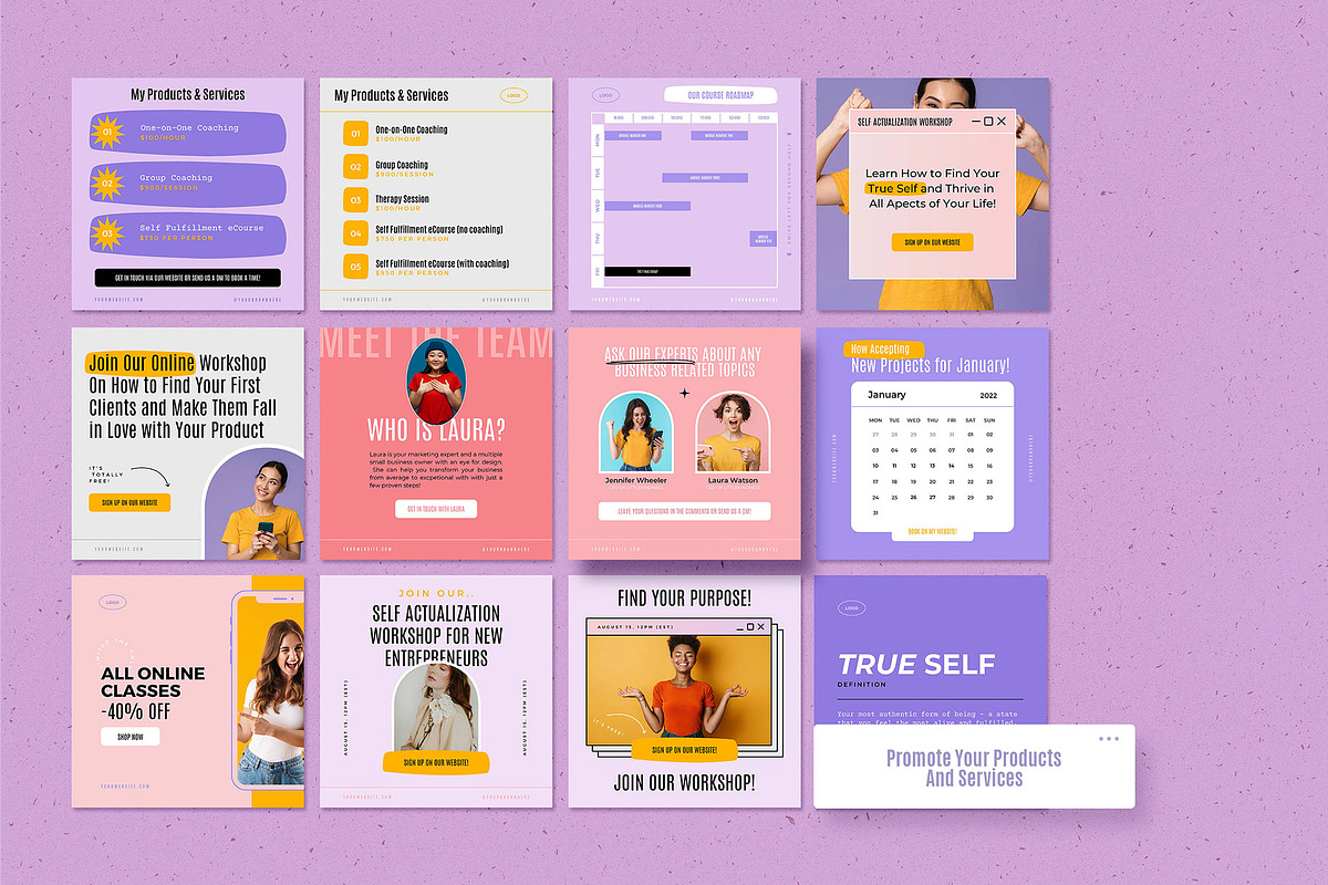 Energetic Instagram Templates CANVA, a Social Media Template by AndrewPixel (Photo 17 of 27)