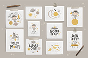 Space Journey Kids clipart set, an Illustration by Leysan Shayak (Thumbnail 5 of 10)