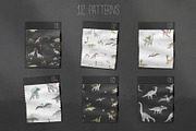 DINOSAURS watercolor set, an Animal Illustration by Natali Smolova (Thumbnail 8 of 11)