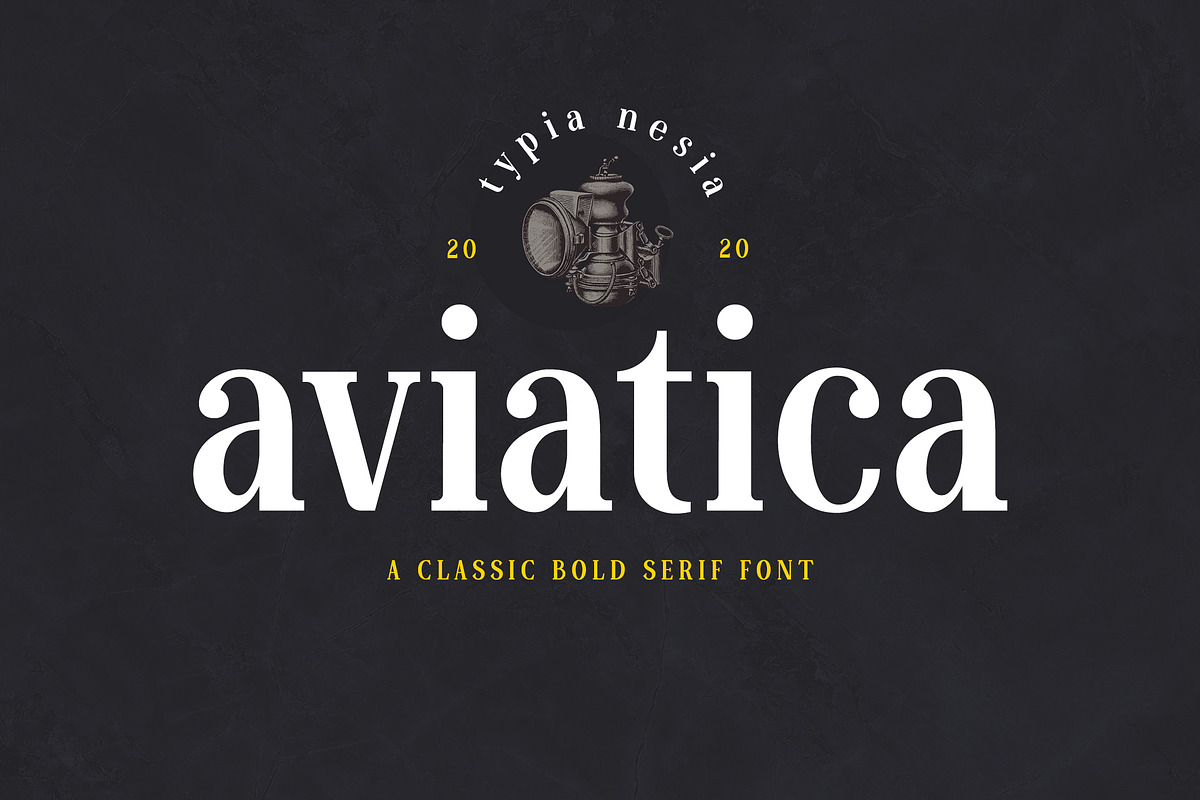 Aviatica Classic Serif, a Serif Font by Typia Nesia (Photo 1 of 9)