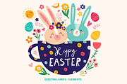 Happy Easter collection, an Animal Illustration by MoleskoStudio (Thumbnail 2 of 9)