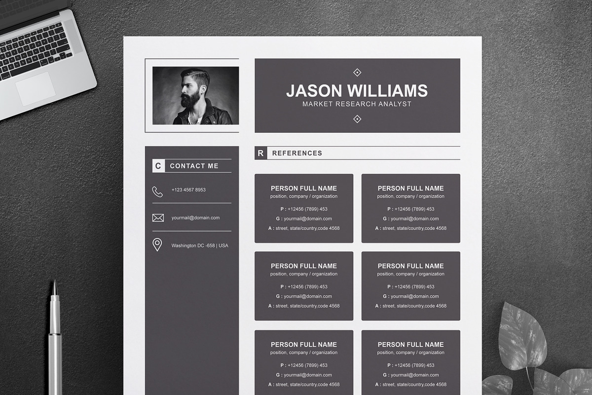 Resume Template, a Resume Template by ResumeInventor (Photo 5 of 7)