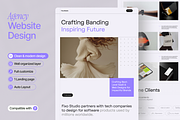 Personal Portfolio website, an UI Kit Template by Ahmed Rubel (Thumbnail 1 of 3)