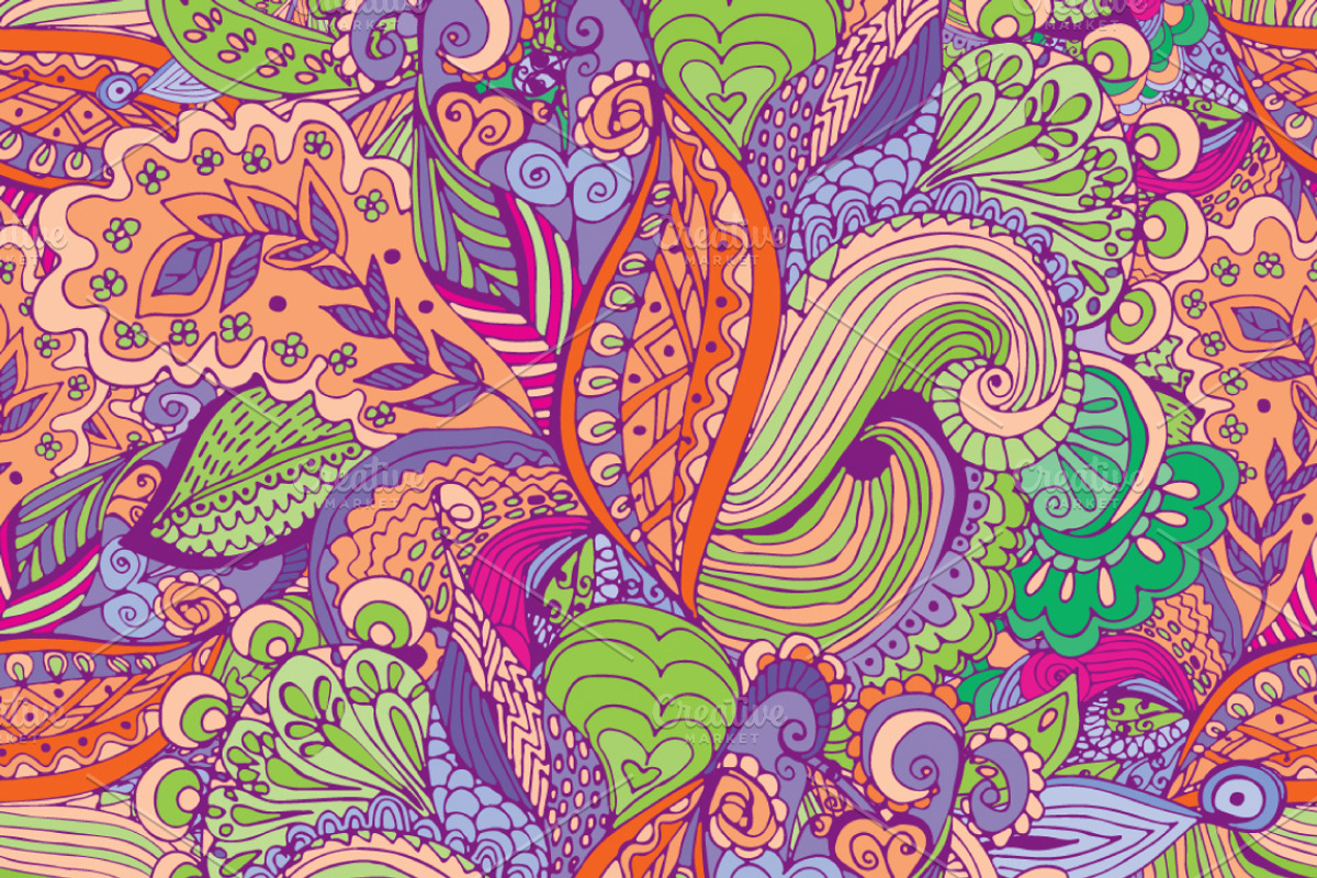 Seamless tropical pattern., a Pattern Graphic by Olgaart (Photo 3 of 5)