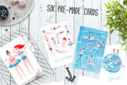 Swim-Swim | HandDrawn Graphics, a Person Illustration by Daria Miazhevich (Thumbnail 2 of 5)