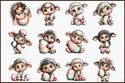Whimsical Lamb with Easter Eggs Clip, an Illustration by Sublimation Artist (Thumbnail 3 of 6)