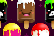 Freaky Ice-Creams Pattern, a Pattern Graphic by dimpo ⚡️ ART ® (Thumbnail 3 of 3)